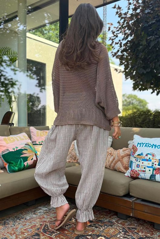 Conrad Grunge Loose Cotton Knit Earth